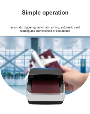 Scanner de passaporte OCR Sinocecu QR1000 I para detecção automática e suporte de digitalização ICAO Doc 9303