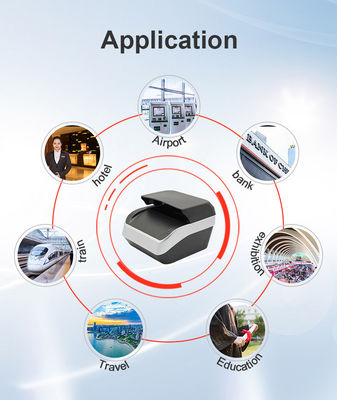 Scanner de passaporte OCR Sinocecu QR1000 I para detecção automática e suporte de digitalização ICAO Doc 9303