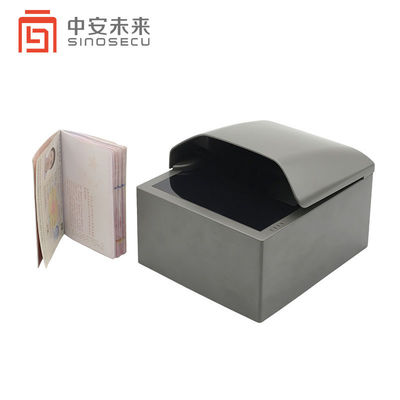 500 DPI OCR RFID Self-Service Passport Reader com design preto cinza e digitalização rápida