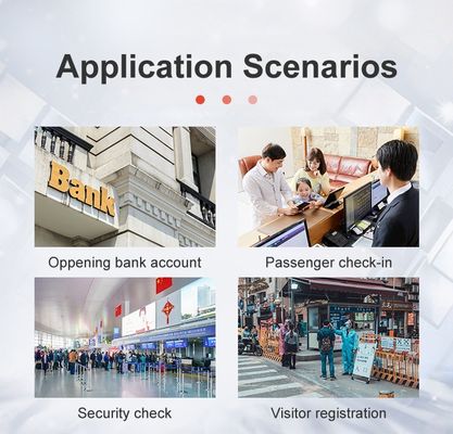 Velocidade USB 2.0 Interface Scanner Passaporte Merchant para Airport Hotel Security Scanner