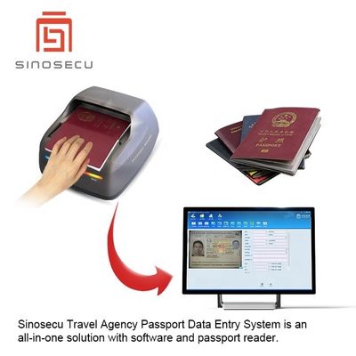 Sistema de entrada de dados de passaporte fácil de usar Software e leitor para fácil registro de dados