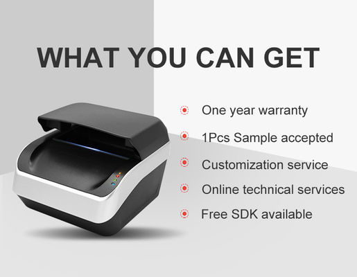 Resolução óptica de 2592x1944 Sinosecu Passport Reader com 175*199*140mm Dimensão