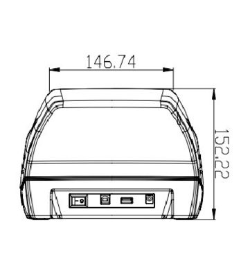 Leitor de passaporte e cartão de identidade USB2.0 Scanner de documentos para aluguel de carros USB2.0 Interface