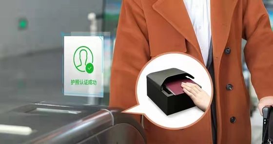 Leitor de passaportes de quiosque de alta velocidade com resolução de 500 dpi e scanner embutido