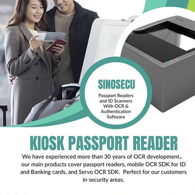 Leitor de passaportes de página completa com capacidade de leitura RFID