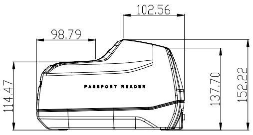 3.0 Megapixels Controle de Acesso Cartão de Identificação de Passaporte MRZ Licença de Conduzir ISO 7816 Chip Reader