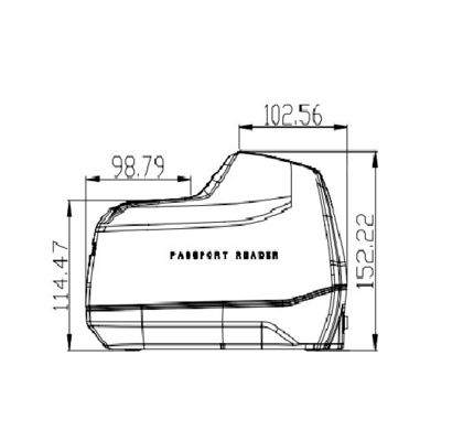 Leitor de passaporte e cartão de identidade USB2.0 Scanner de documentos para aluguel de carros USB2.0 Interface