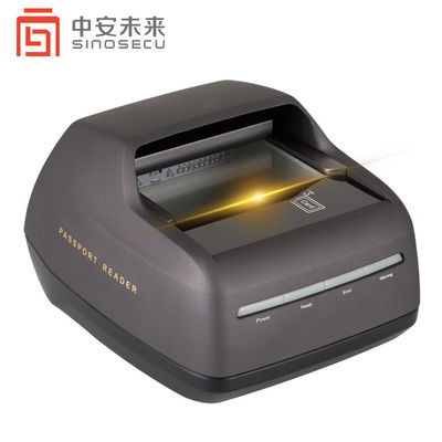 Profundidade de cor de 24 bits Sinosecu Card Reader Scanner de passaporte com OCR MRZ Software USB 2.0