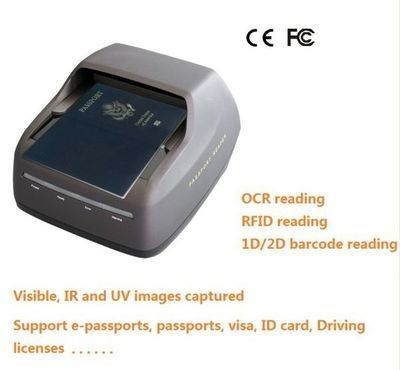 Sinosecu Passport Reader OCR MRZ e-passport scanner PSPR4200 com sistema SDK gratuito integrar