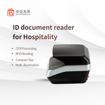 Leitor óptico de cartões de identidade Leitor de hotéis Sinosecu OCR MRZ Barcode Passport Scanner Reader