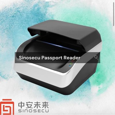 Leitor óptico de cartões de identidade Leitor de hotéis Sinosecu OCR MRZ Barcode Passport Scanner Reader